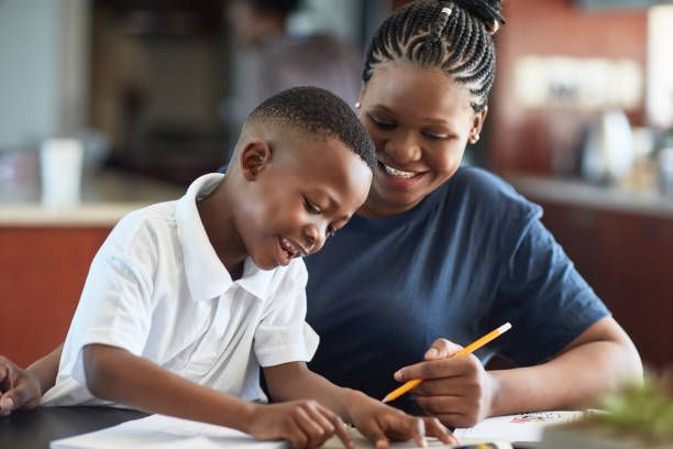 Teacher with student